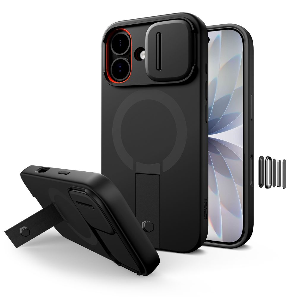 Tech-Protect Kevlar Aura Magnētiskais viedtālruņa apvalks iPhone 17 - melns