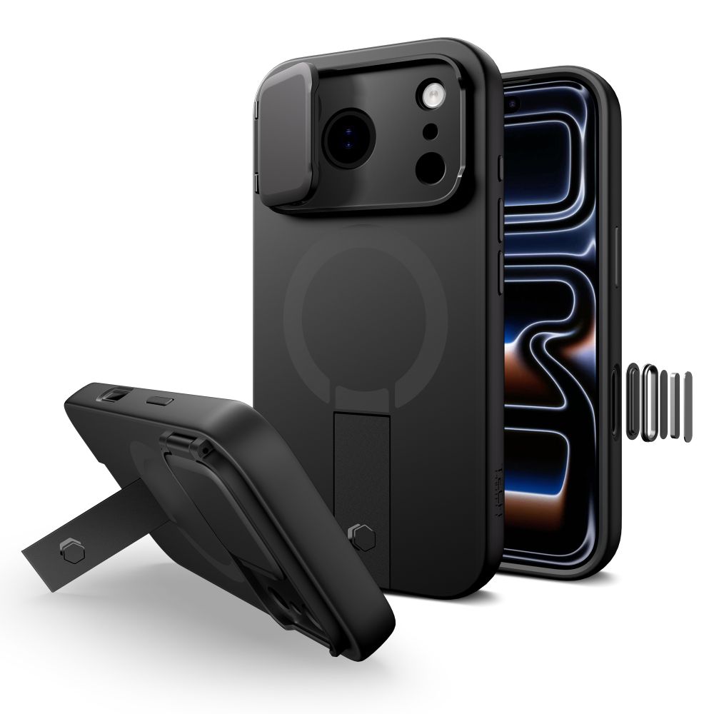 Tech-Protect Kevlar Aura MagSafe Чехол для iPhone 17 Pro Max - чёрный