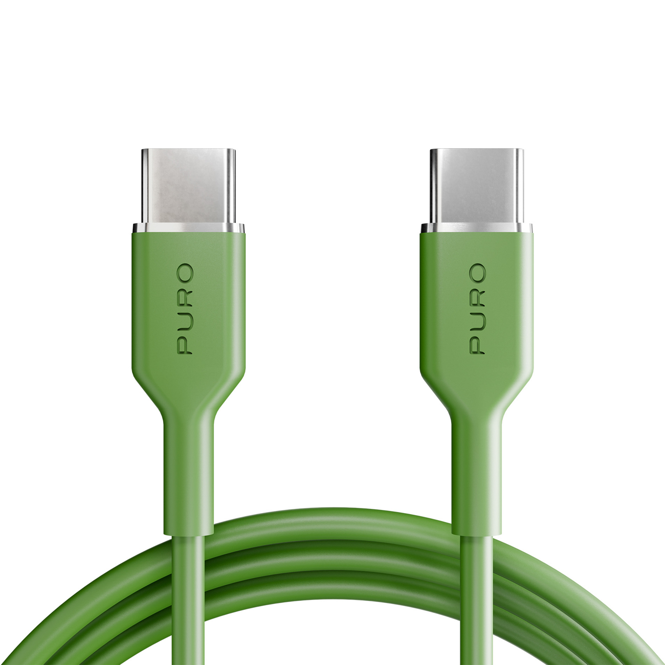 Puro ICON USB-C - USB-C kabelis 1.5m - zaļš