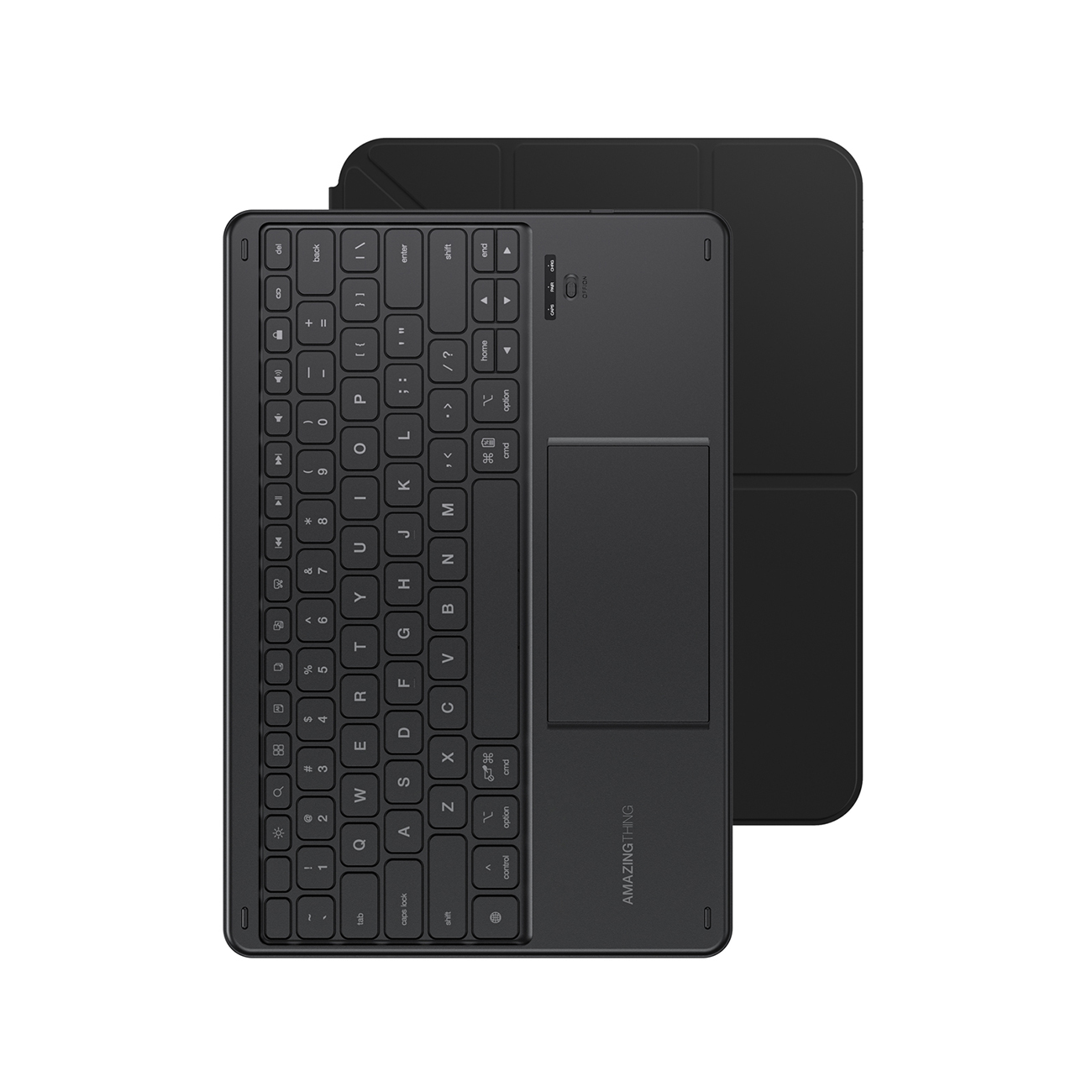 AmazingThing Minimal Case Keylite Combo Keyboard Case iPad 11" 2025 - melns