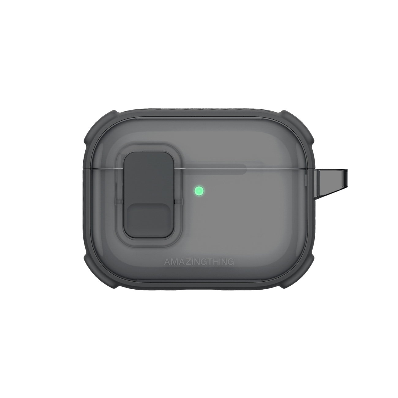 AmazingThing Titan Pro Mag futrālis caurspīdīgs AirPods Pro 3 - Melns