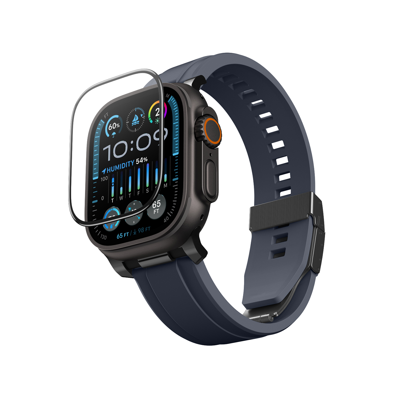 AmazingThing Radix rūdīts stikls Apple Watch UItra 3 49mm