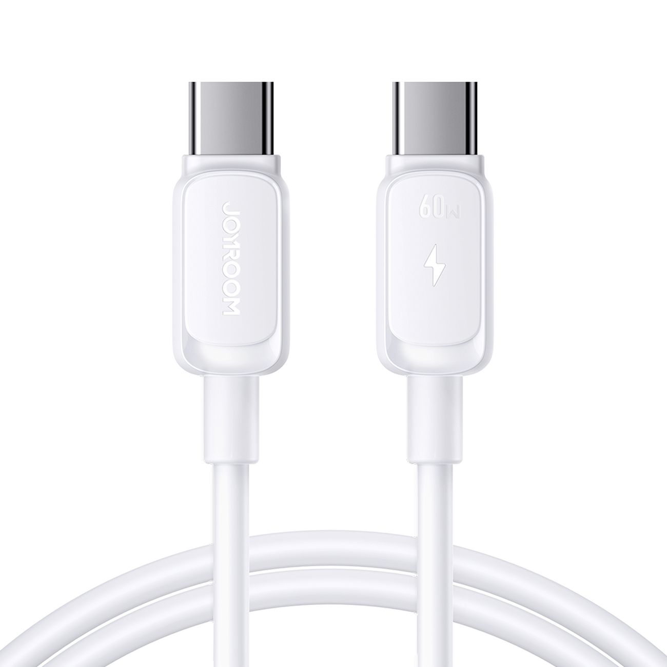 Joyroom S-A14 USB-C kabelis - USB-C 60W 1,2 m - Balts
