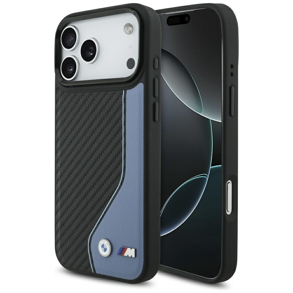 BMW M Carbon Logo MagSafe Чехол для iPhone 17 Pro Max - синий