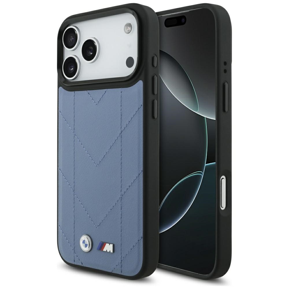 BMW M Quilted Logo MagSafe Чехол для iPhone 17 Pro Max - синий