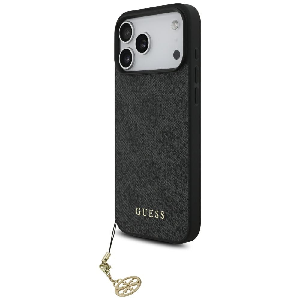 Guess 4G Charms Collection MagSafe чехол для iPhone 17 Pro Max - чёрный