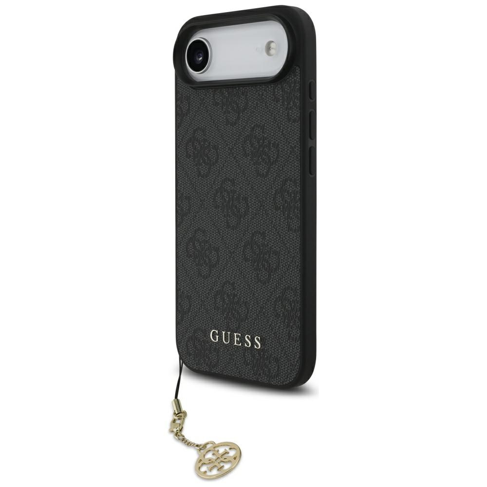 Guess 4G Charms Collection Magnētiskais viedtālruņa apvalks iPhone Air - melns