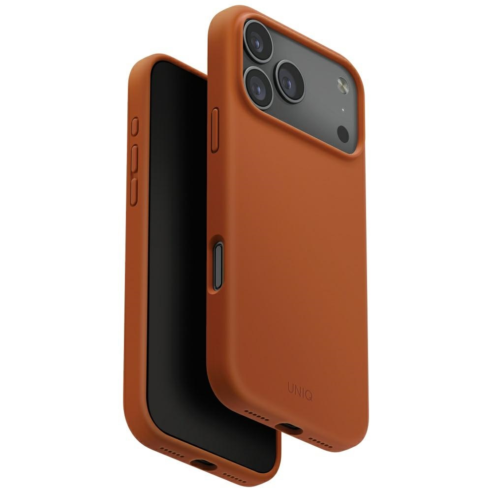 Uniq Lino чехол iPhone 17 Pro Max Magclick зарядка - оранжевый