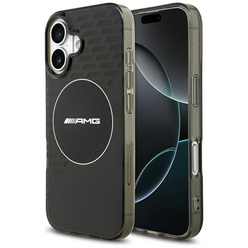 AMG Nauble Layer caurspīdīgs dūmakains MagSafe apvalks iPhone 17 - melns