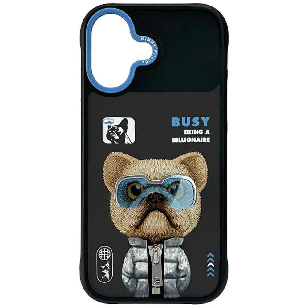 Nimmy Cool&Cute 2.0 nag viedtālruņa apvalks iPhone 17 - melns