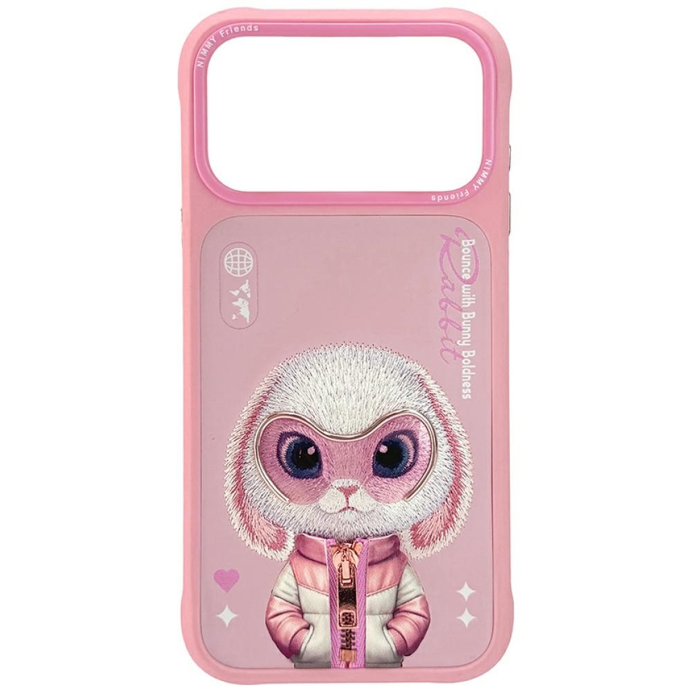 Nimmy Cool&Cute 2.0 Truša apvalks viedtālrunim iPhone 17 Pro - rozā