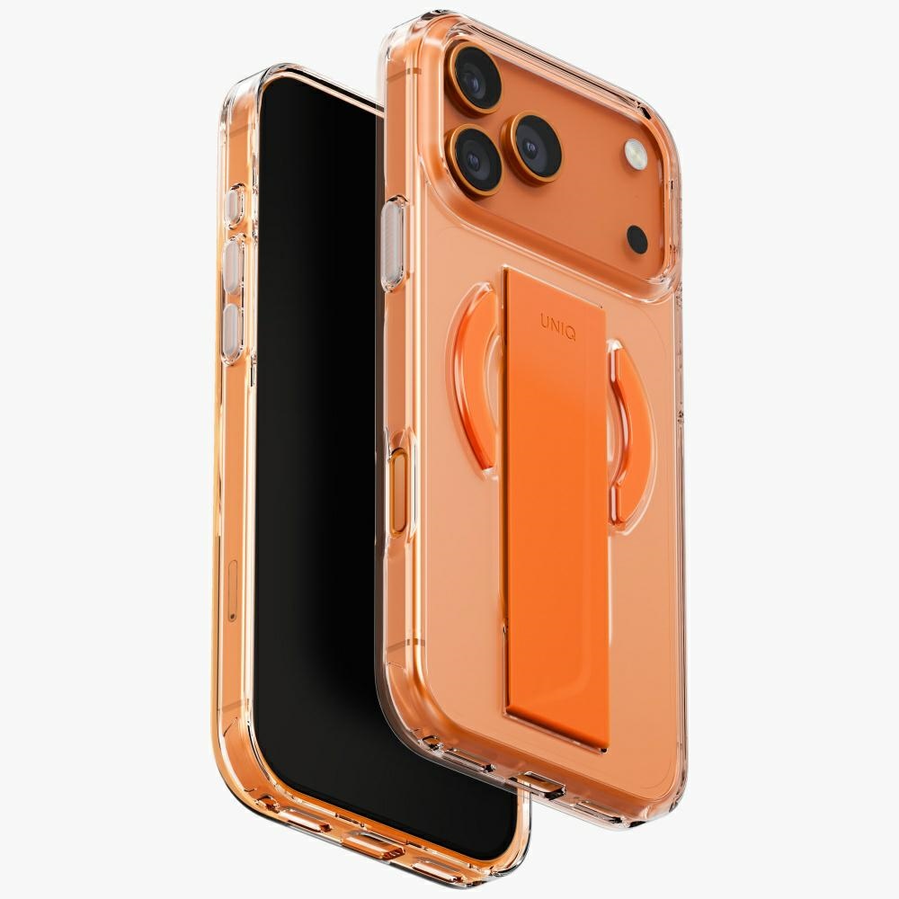 Uniq Heldro Air viedtālruņa apvalks iPhone 17 Pro Max Magnētiskā uzlāde - oranžs