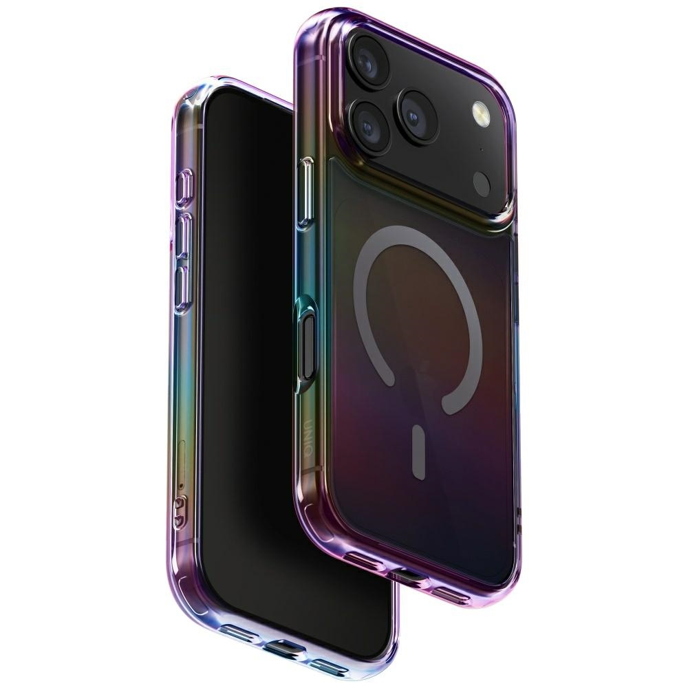 Uniq Iridescia viedtālruņa apvalks iPhone 17 Pro Magnētiskā uzlāde - daudzkrāsains