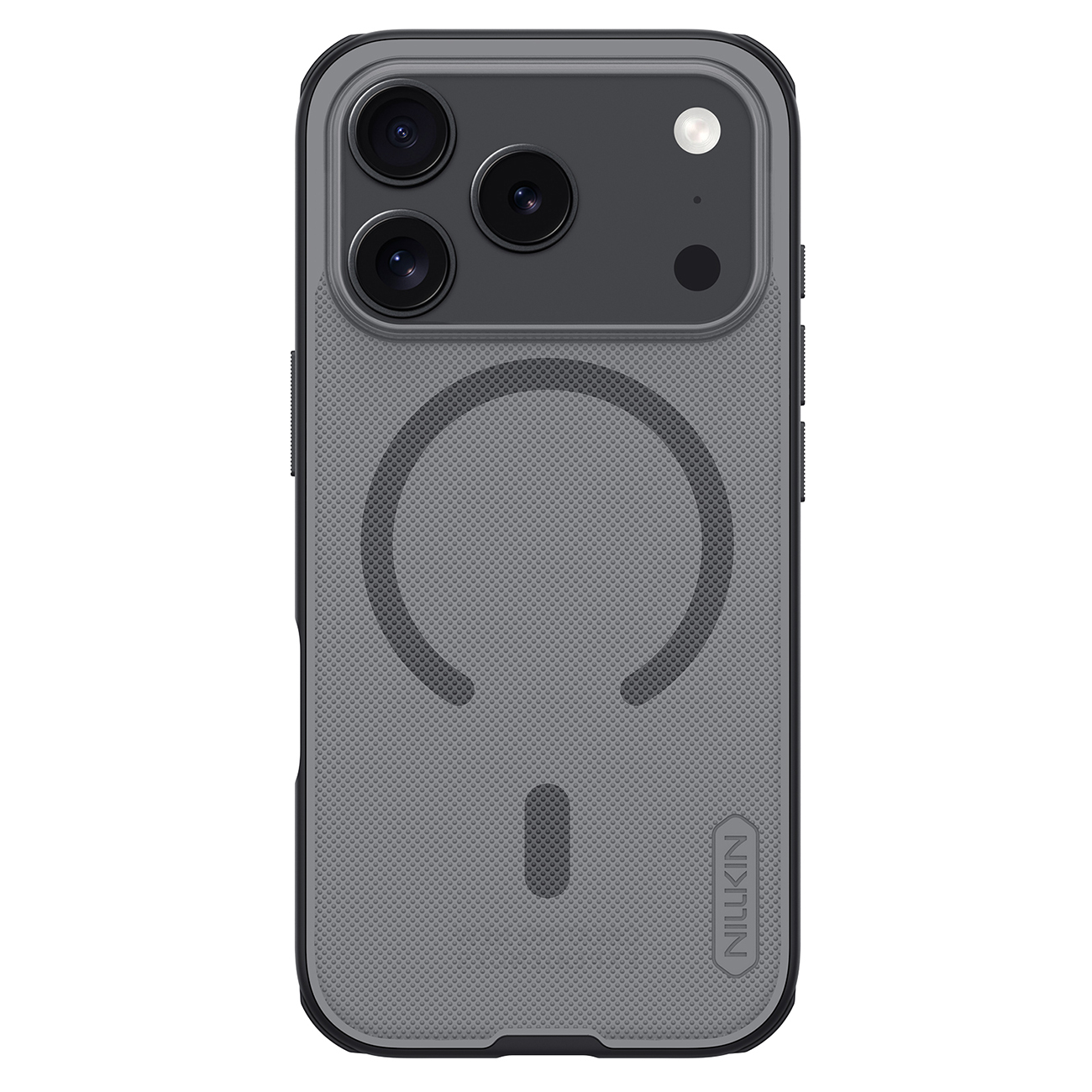 Nillkin Super Frosted Shield Pro Чехол совместимый с MagSafe для iPhone 17 Pro - прозрачный чёрный