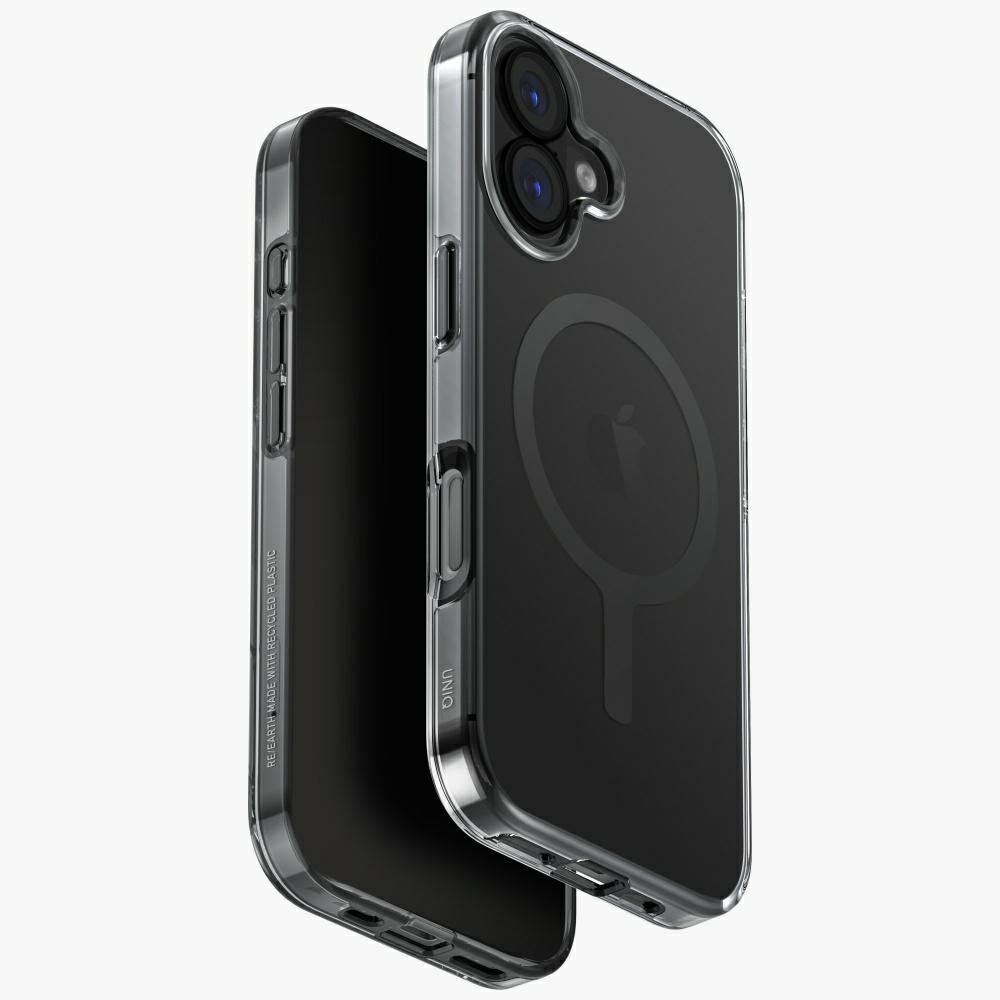 Uniq Clario Magclick uzlādes viedtālruņa apvalks iPhone 17 – melns