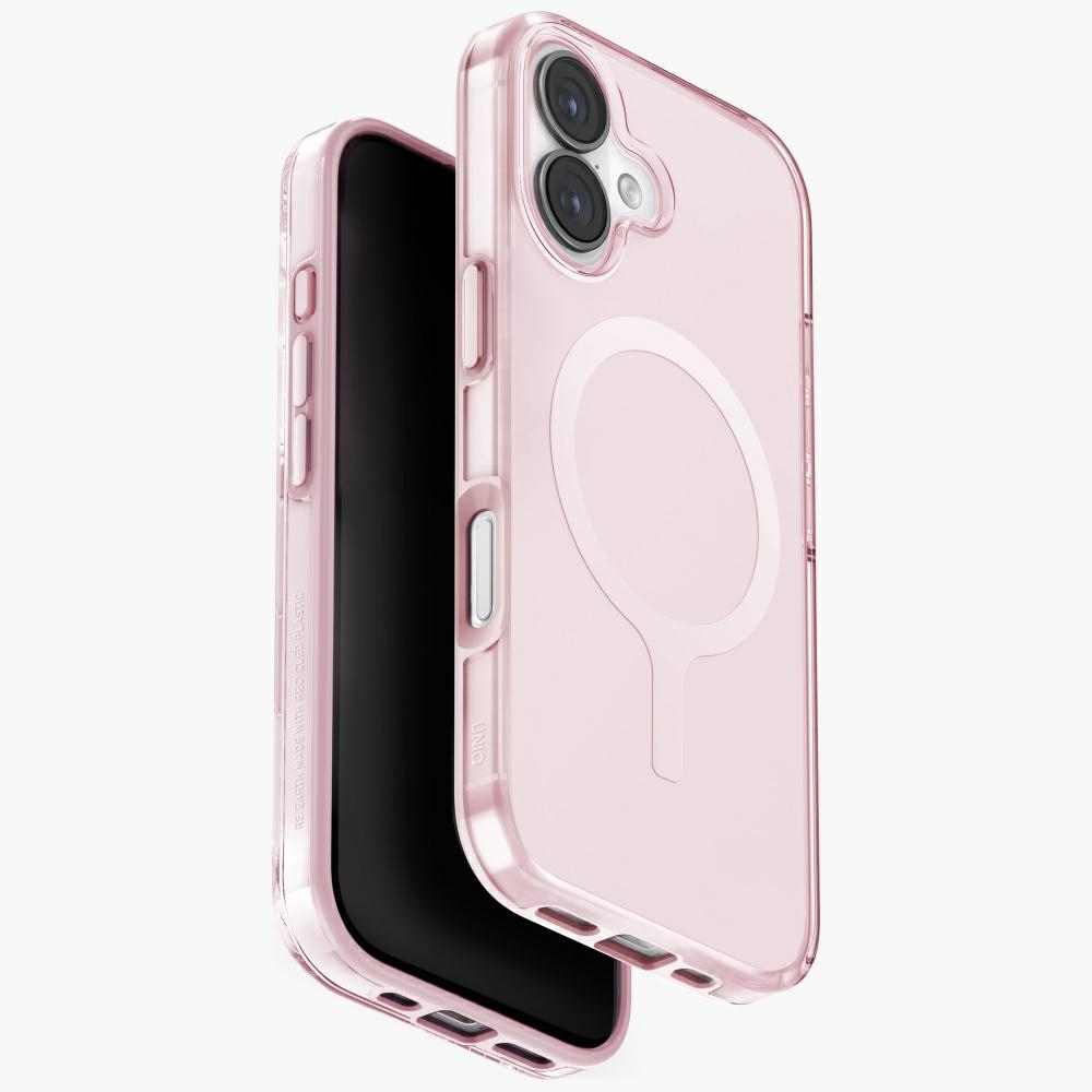 Uniq Clario Magclick uzlādes viedtālruņa apvalks iPhone 17 – rozā