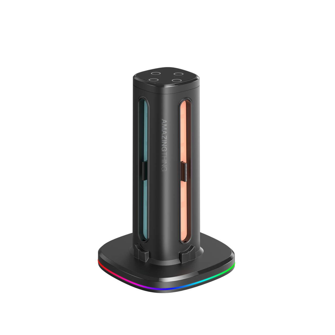 AmazingThing Thunder Pro PlayDock lādētājs Nintendo Switch 2 kontrolieriem - melns