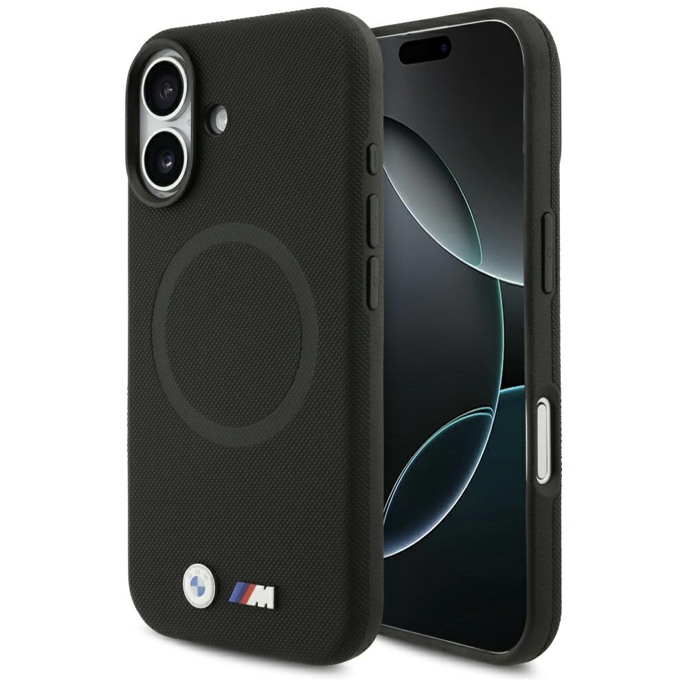 BMW M FW Metal Logo MagSafe futrālis iPhone 17 - melns