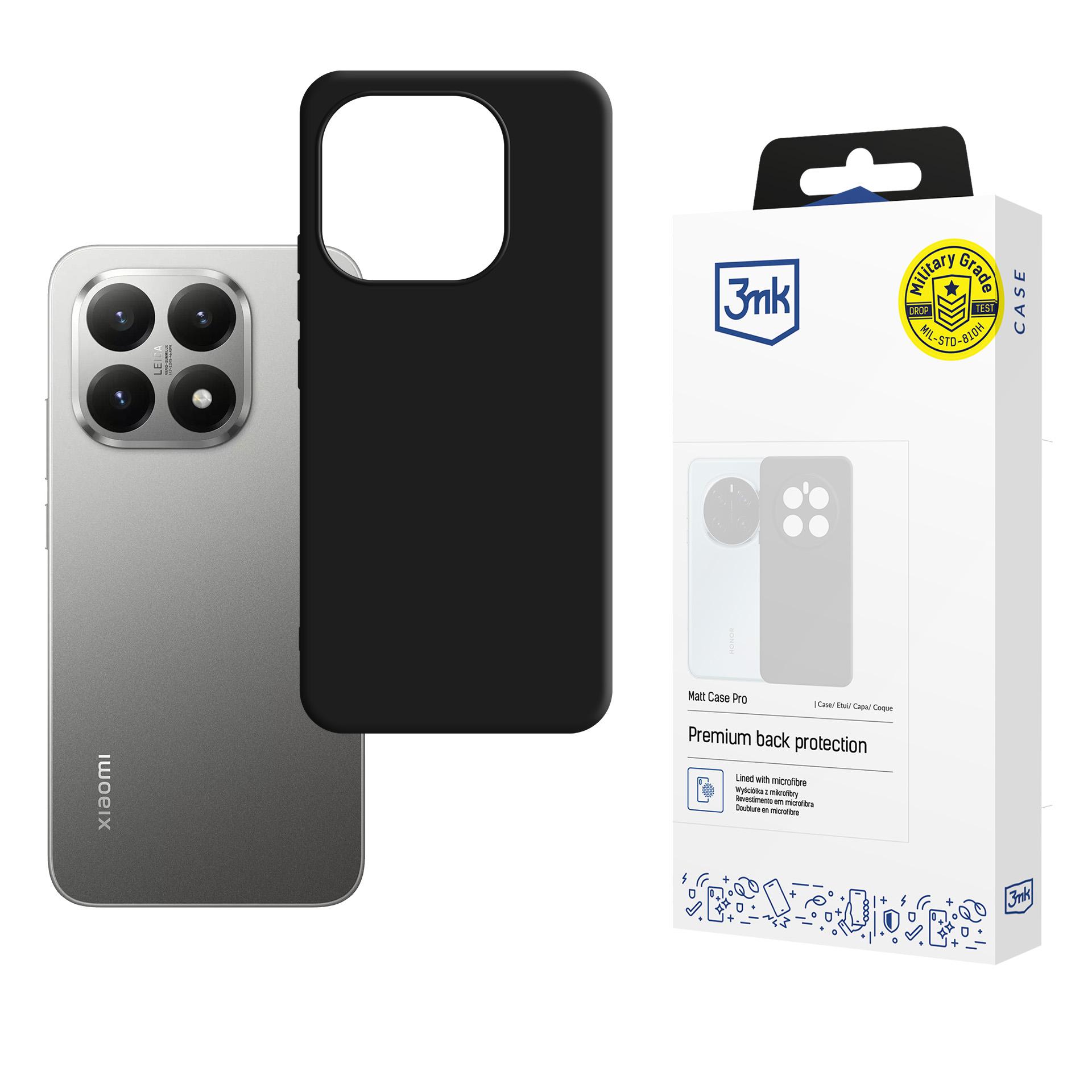 3mk Matt Case Pro korpuss priekš Xiaomi 15T 5G - melns