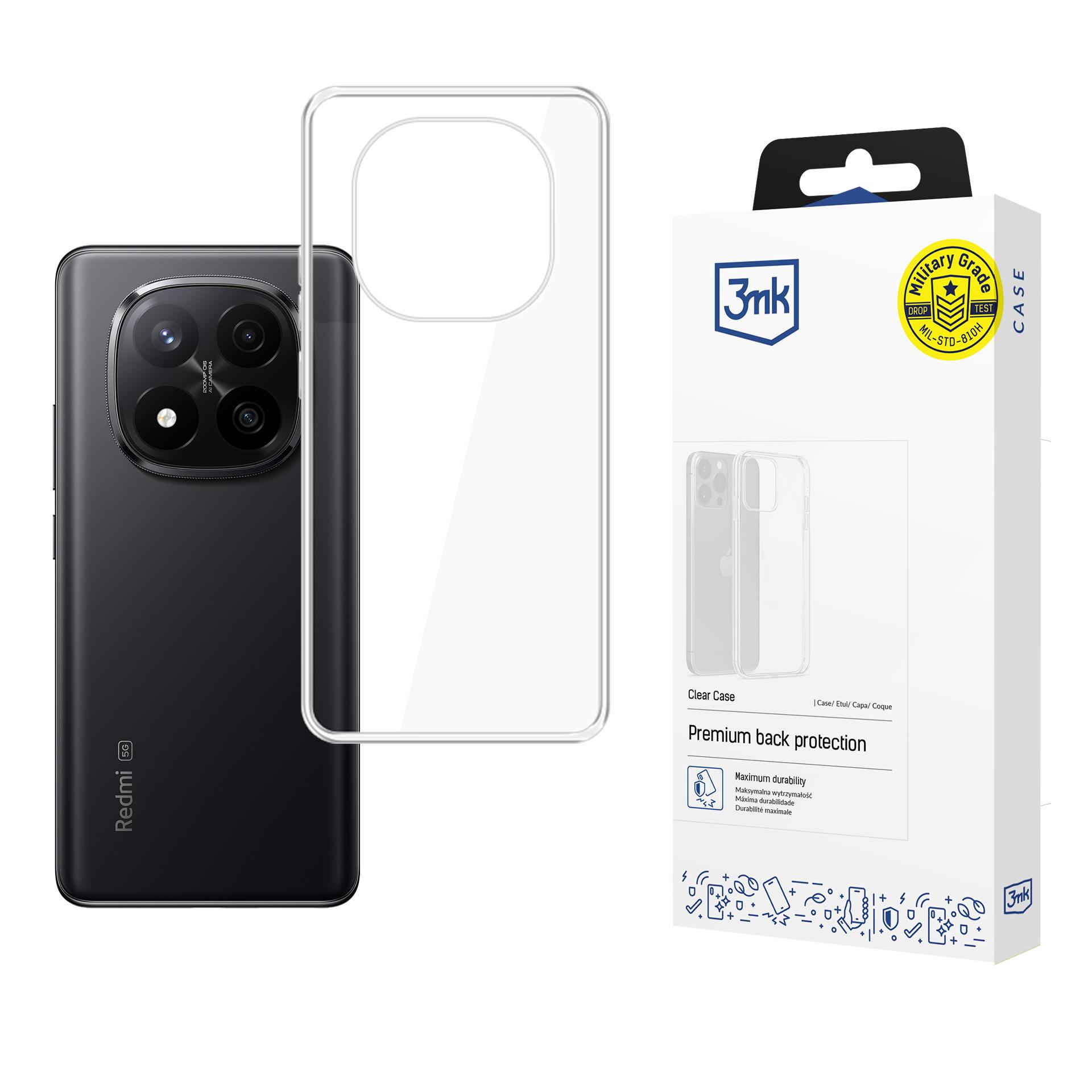 3mk Clear Чехол для Xiaomi Redmi Note 15 Pro+ 5G - прозрачный