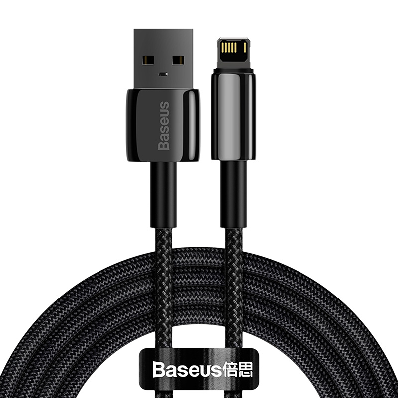 Baseus kabelis Tungsten USB - Lightning 2,0m 2,4A melns