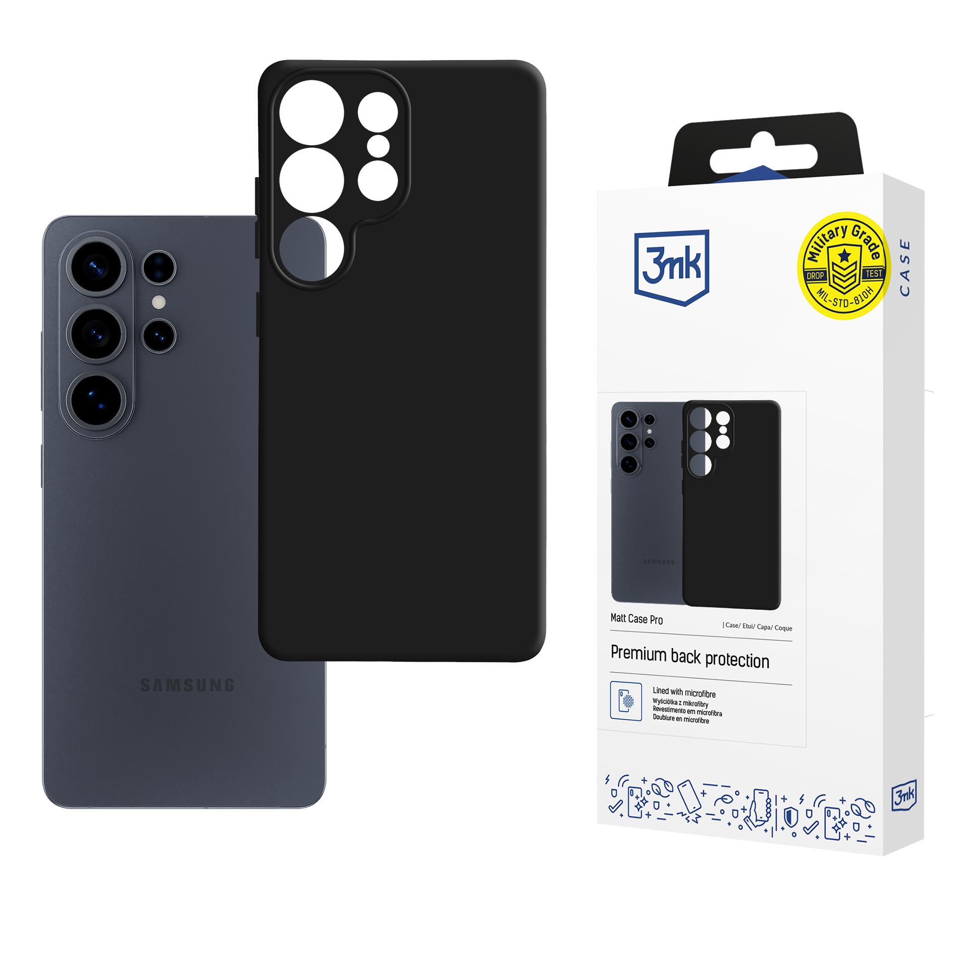 3mk Matt Case Pro maciņš Samsung Galaxy S26 Ultra – matēti melns