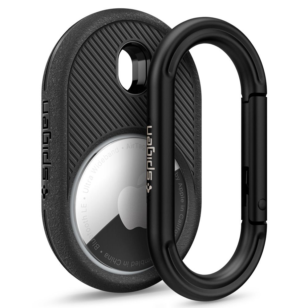 Spigen Vault apvalks Apple AirTag ierīcei – matēta melna