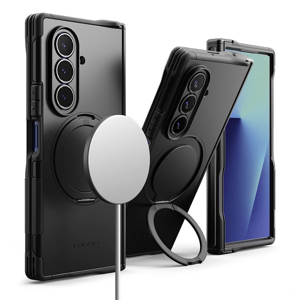 Ringke Alles magnētiskais MagSafe viedtālruņa apvalks Samsung Galaxy Z Fold 7 - melns