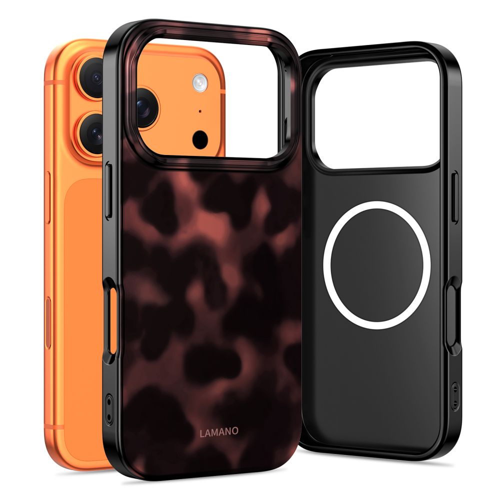 Tech-Protect Lamano MagSafe viedtālruņa apvalks iPhone 17 Pro - melns un sarkans