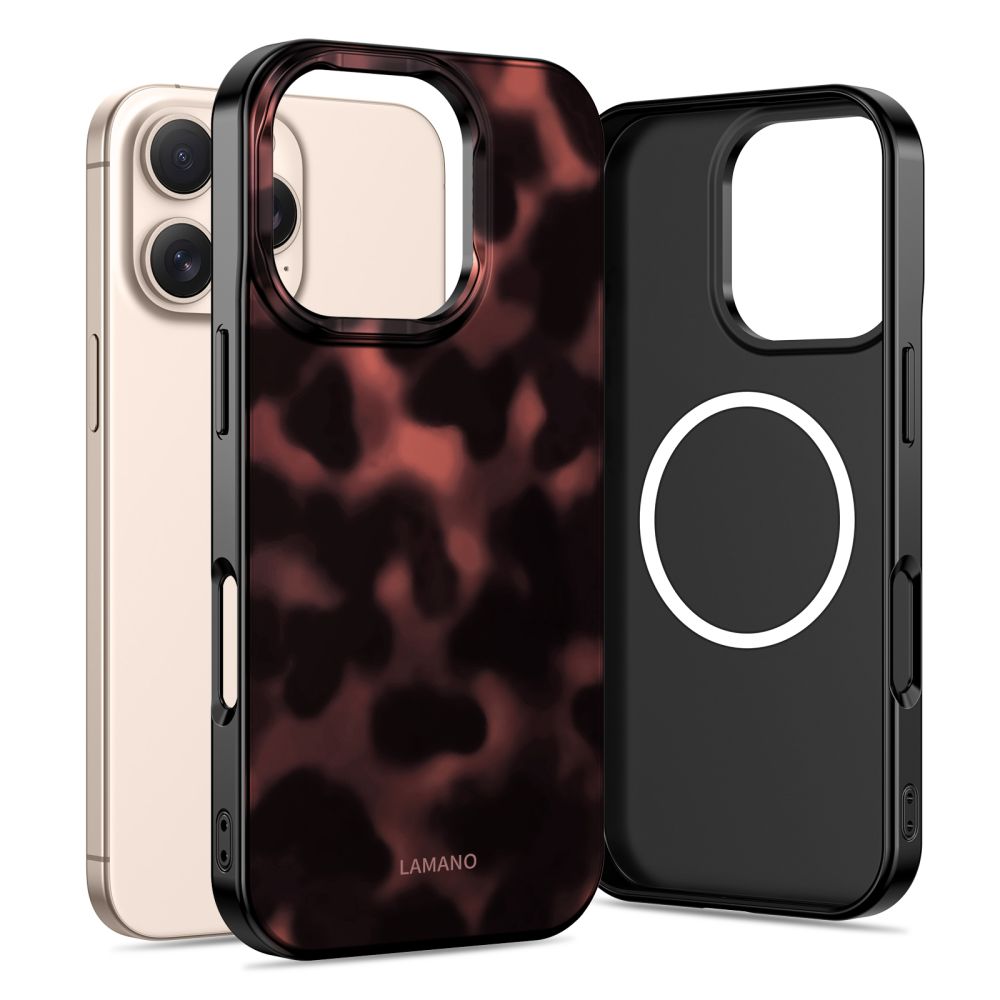 Tech-Protect Lamano Magnētiskais viedtālruņa apvalks iPhone 16 Pro Max - melns un sarkans