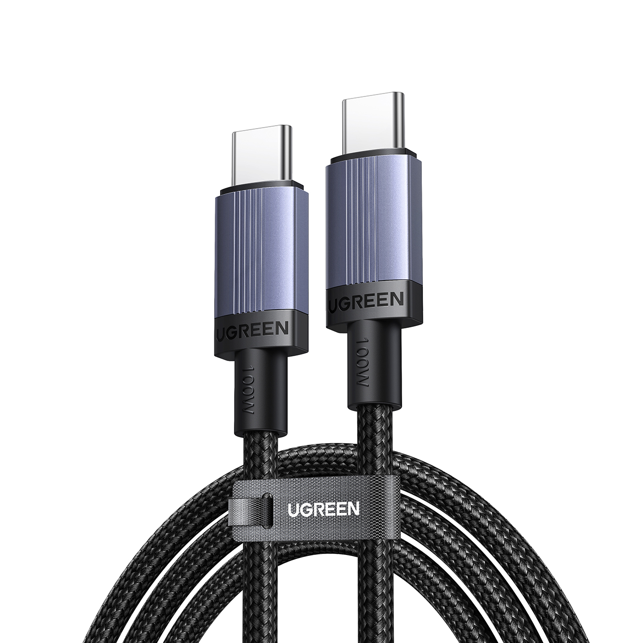 Ugreen USB-C uz USB-C PD kabelis 100W 5A 2m - melns