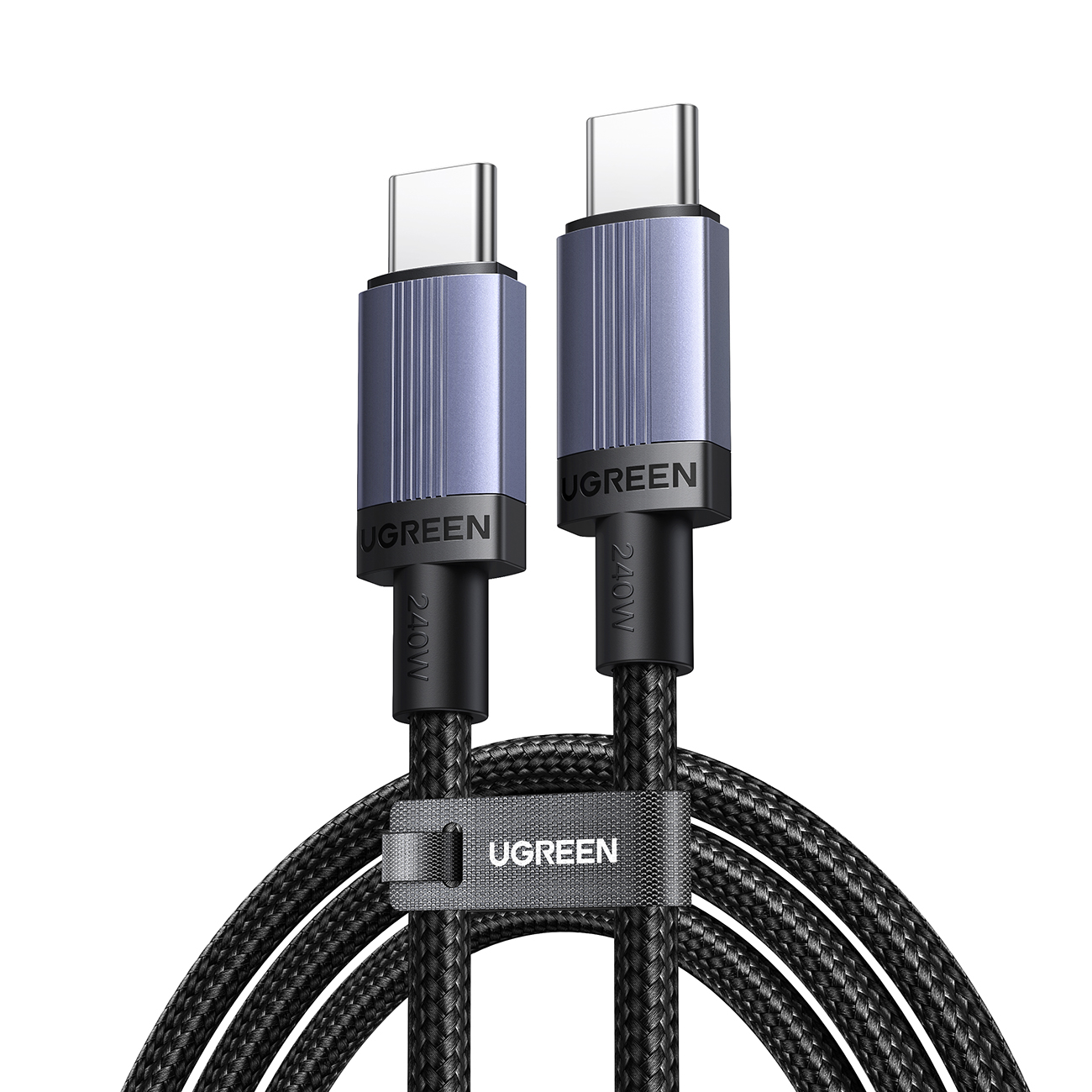 Ugreen USB-C uz USB-C PD kabelis 240W 3m - melns