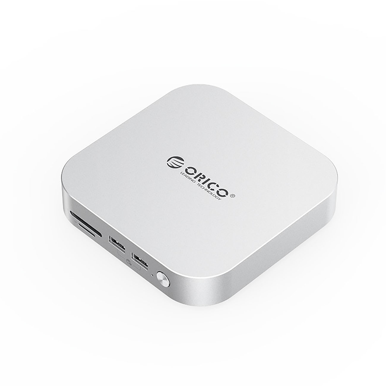 Orico MiniLink 9-in-1 dokstacija ar M.2 SSD cietā diska nodalījumu - sudraba krāsā