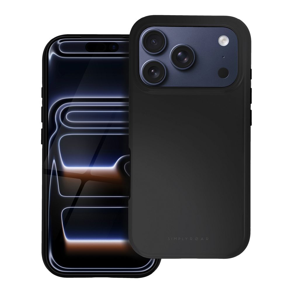 ROAR viedtālruņa apvalks RAINBOW BUMPER IPHONE 16 melns