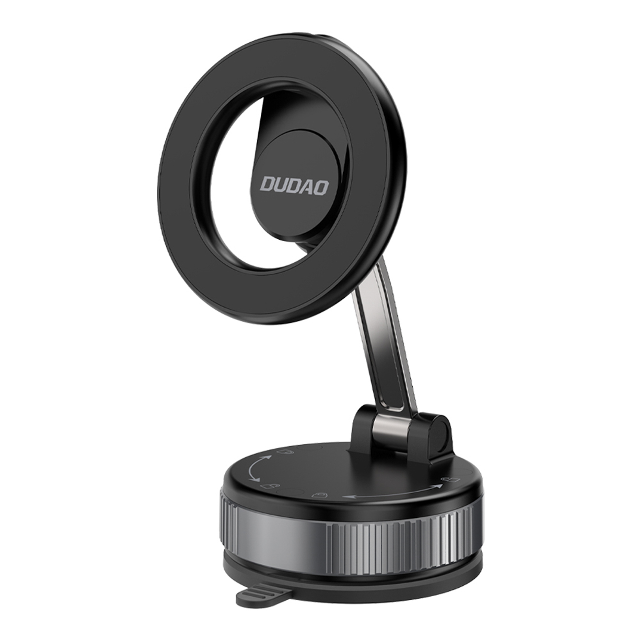 Dudao F24X MagSafe Compatible Car Holder with Suction Cup - Melns