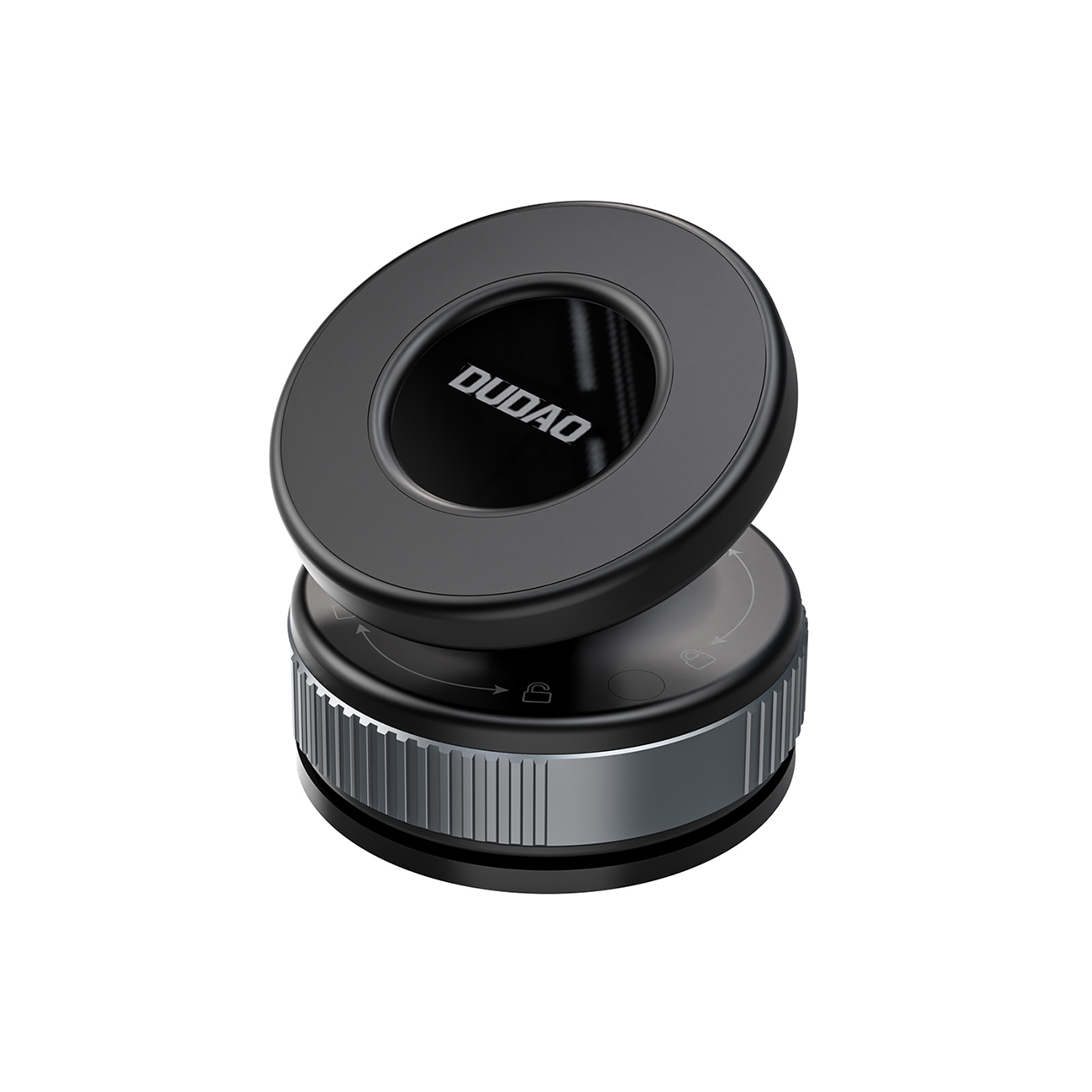 Dudao F24PRO MagSafe Compatible Car Holder with Suction Cup Windshield or Dashboard - Melns