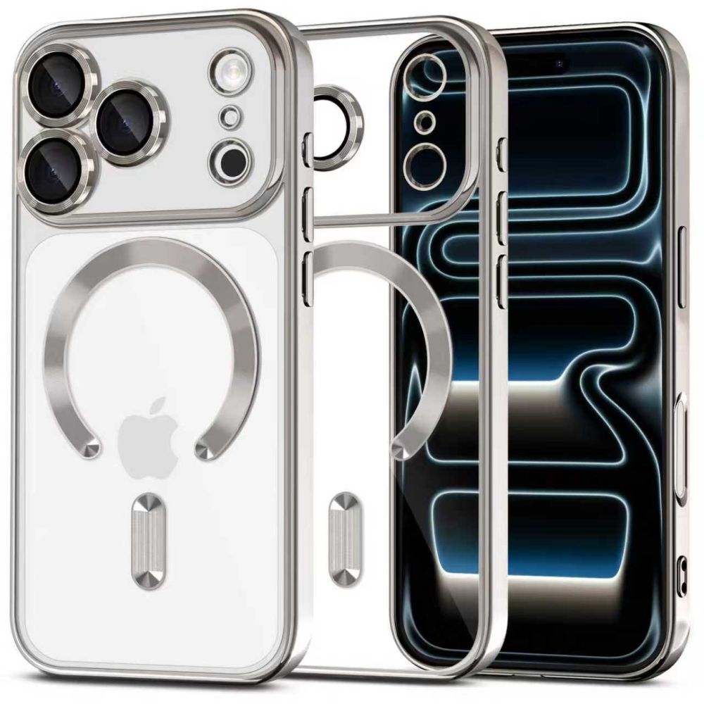 Tech-Protect MagFlex MagSafe Чехол для iPhone 17 Pro Max - прозрачный серебристый