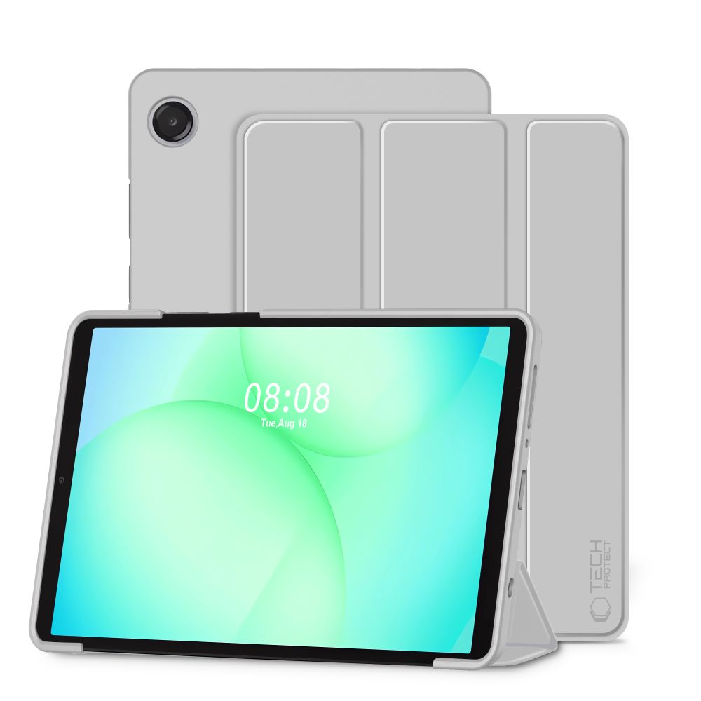 TechProtect SmartCase maciņš Samsung Galaxy Tab A9 / A11 8.7 pelēks