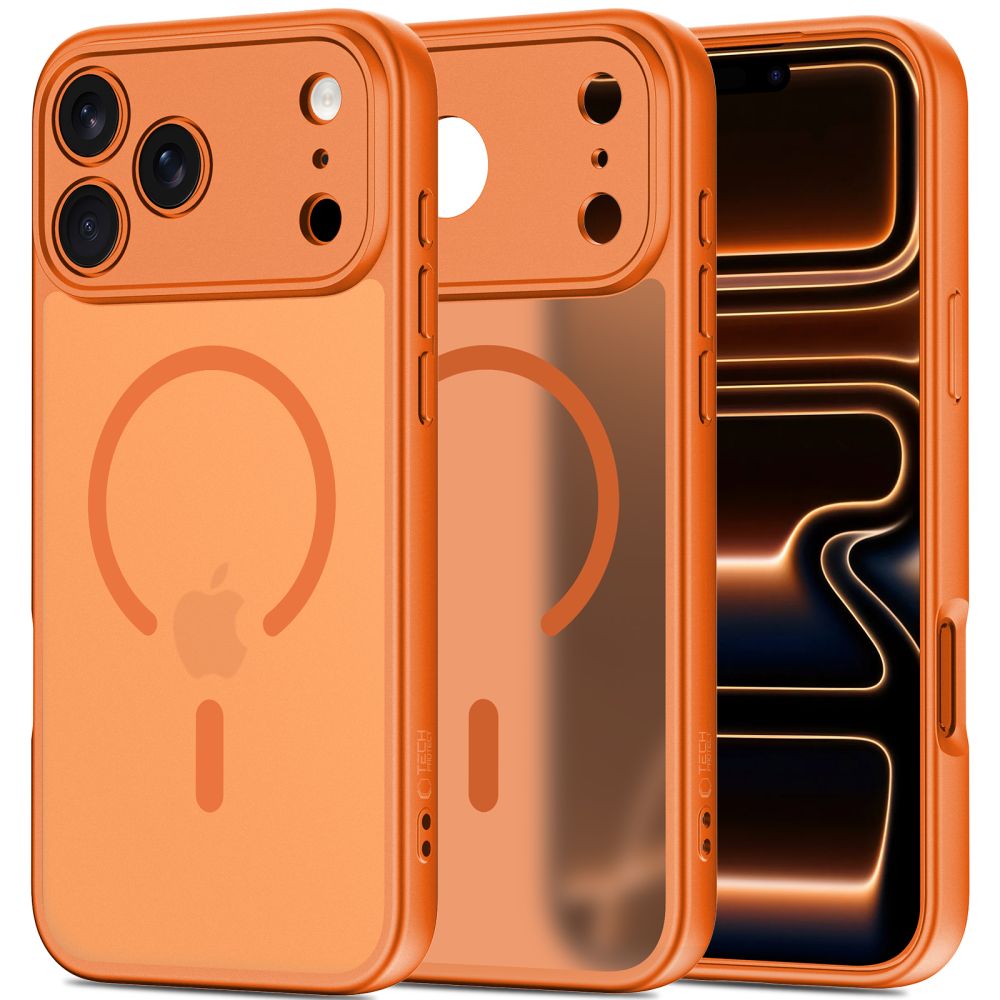 Tech-Protect BasicMag MagSafe maciņš iPhone 17 Pro oranžs