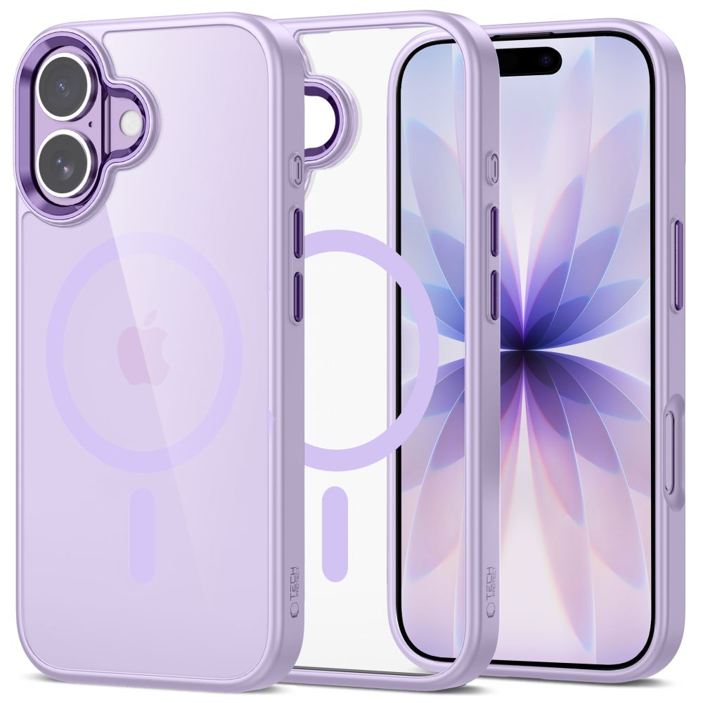 Tech-Protect MagMat MagSafe maciņš iPhone 17 caurspīdīgs violets