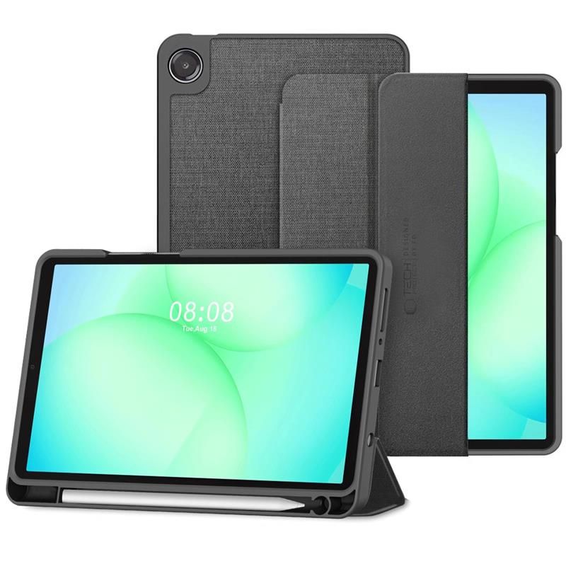Tech-Protect SC Pen Canvas maciņš Samsung Galaxy Tab A9 / A11 8.7 pelēks