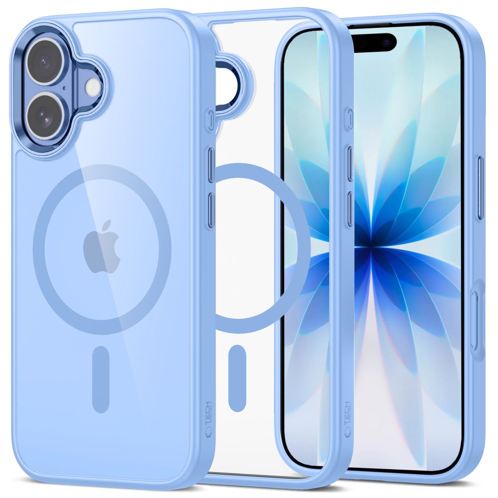 Tech-Protect MagMat MagSafe maciņš iPhone 17 caurspīdīgs zils
