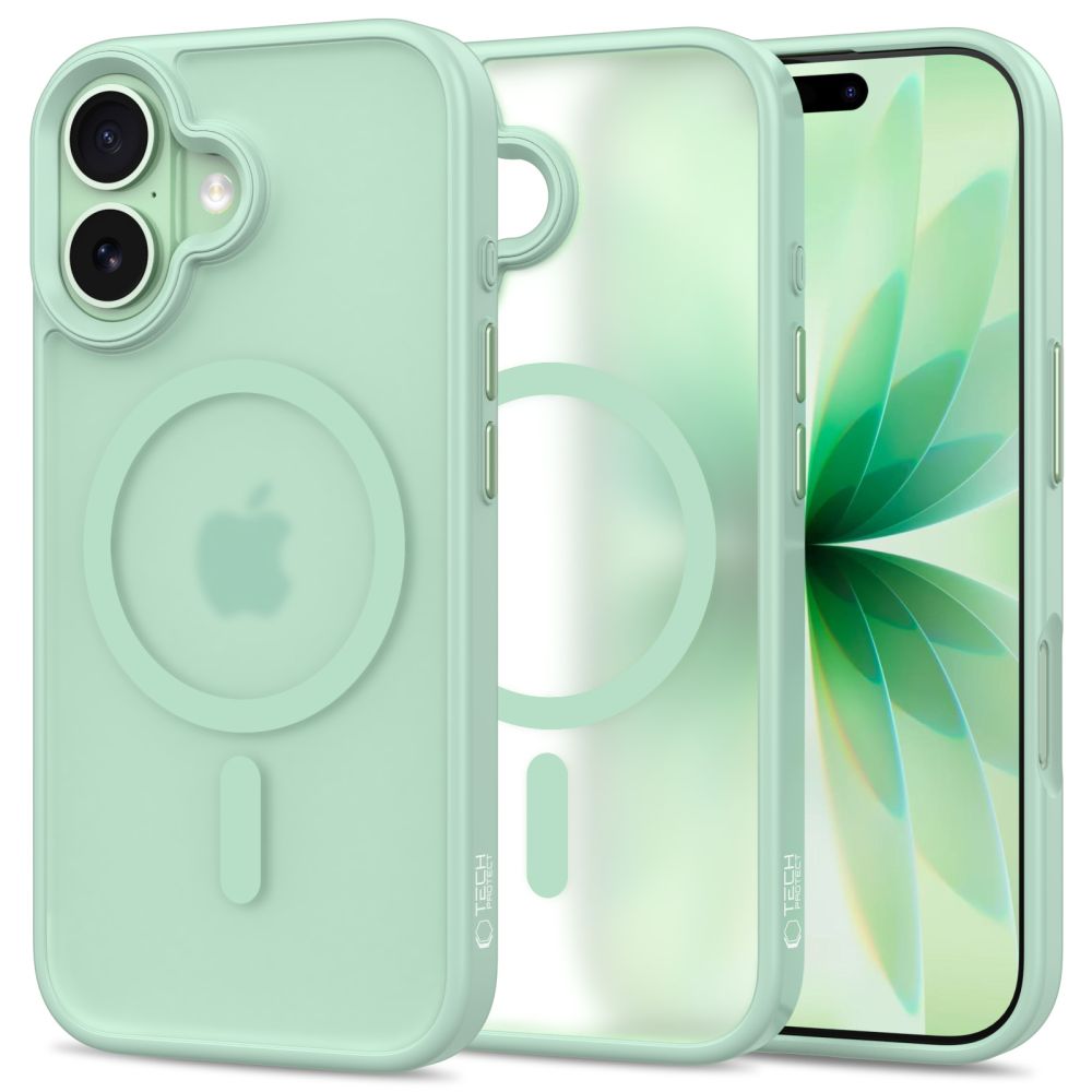 Tech-Protect MagMat MagSafe maciņš iPhone 17 caurspīdīgs zaļš