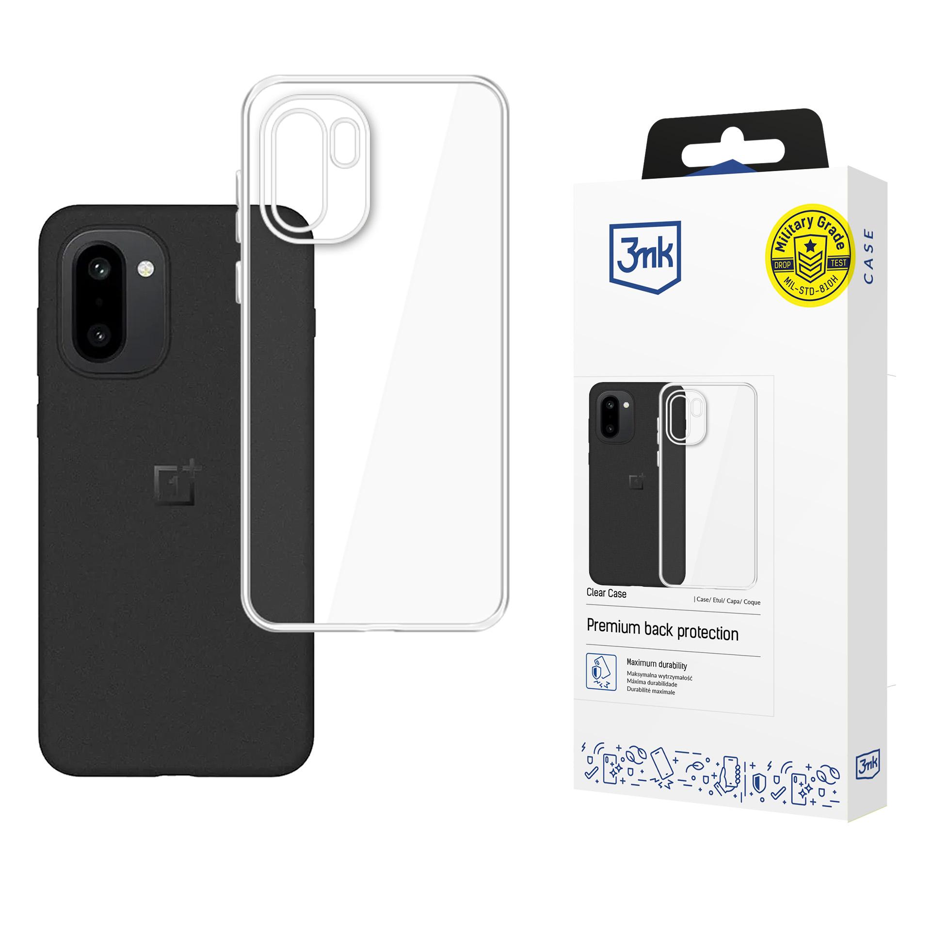 3mk Clear Maciņš for OnePlus 15R - caurspīdīgs