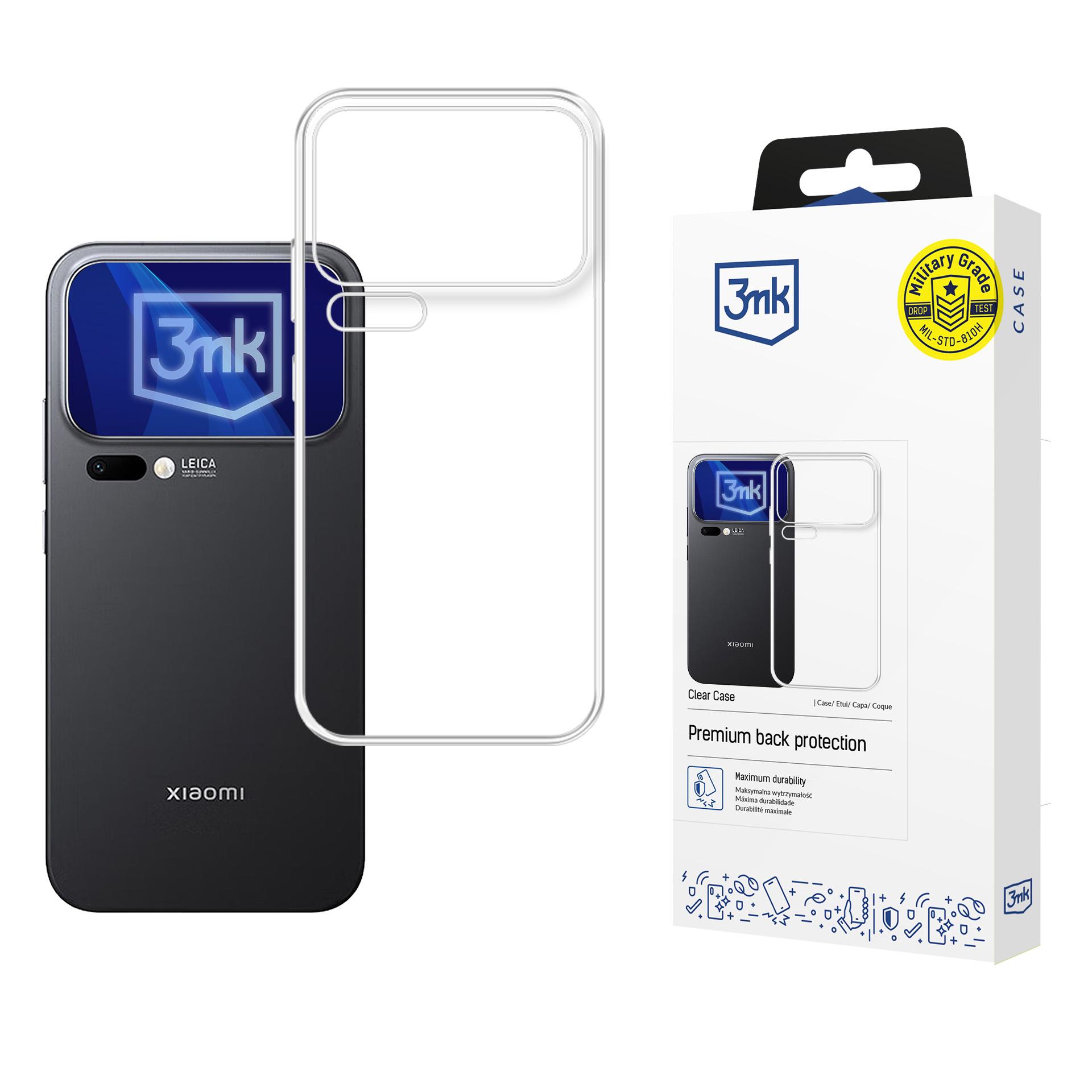 3mk Clear Case maciņš Xiaomi 17 Pro – caurspīdīgs