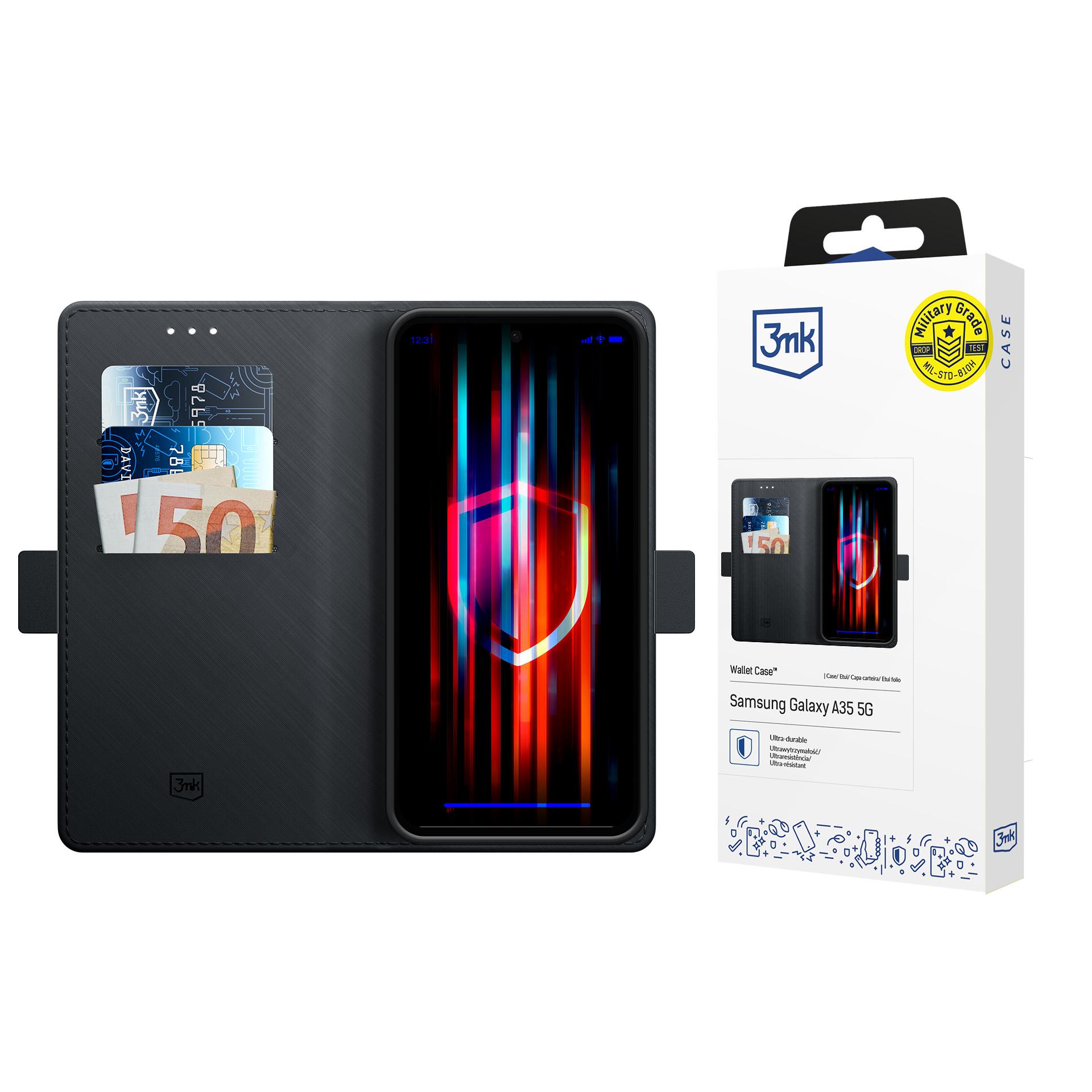 3mk Maciņa futrālis Samsung Galaxy A57 - Melns