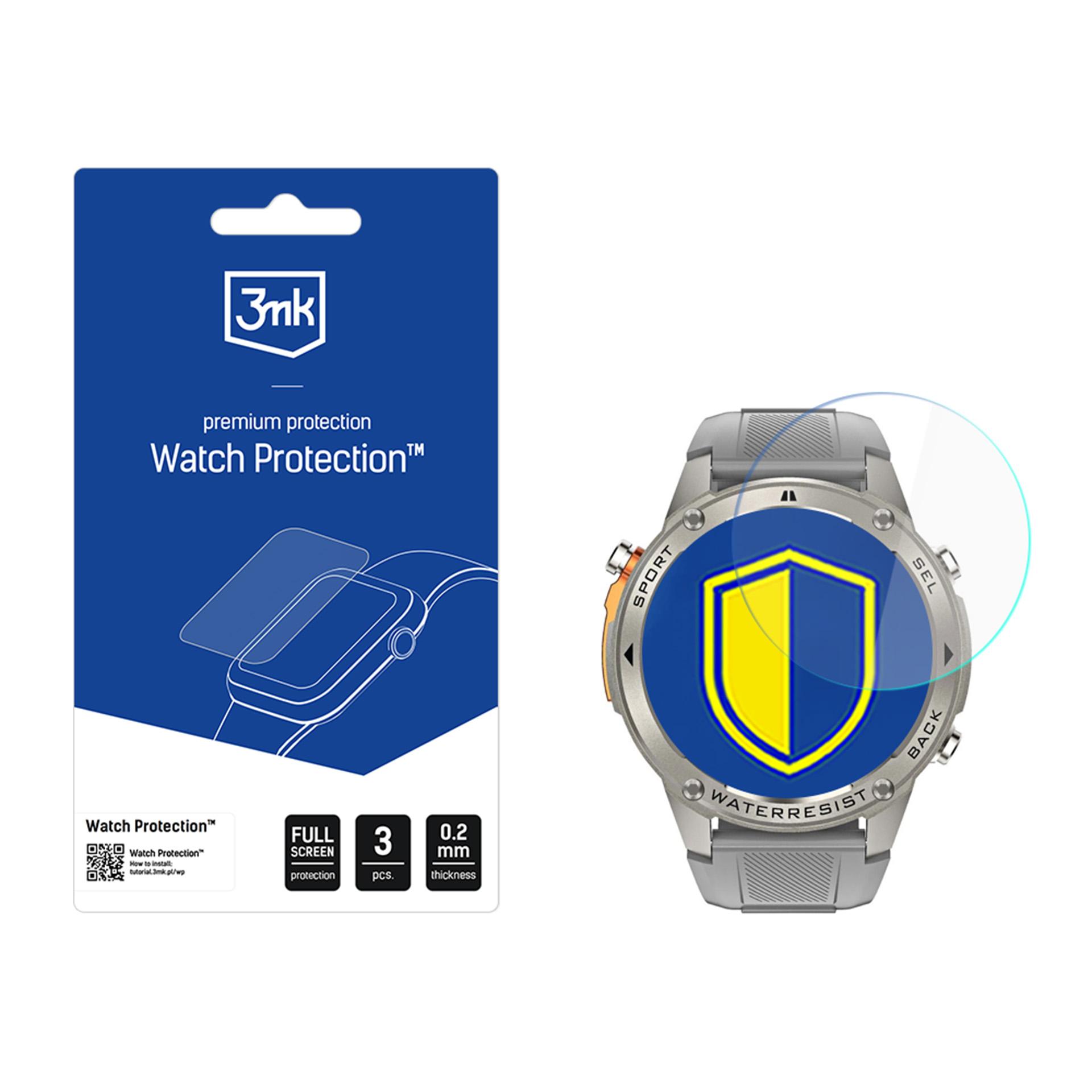 3mk Watch Protection FlexibleGlass hibrīda stikls Alligator Watch GPS