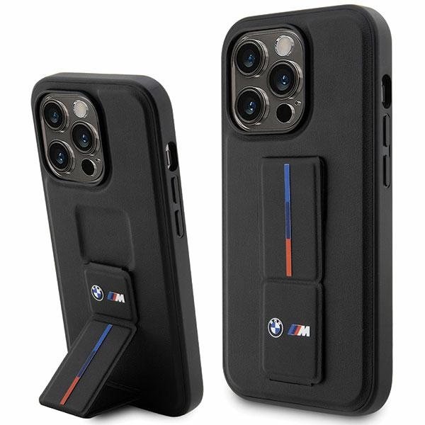 BMW Grip Stand Hot Stamp iPhone 14 Pro macins - Melns