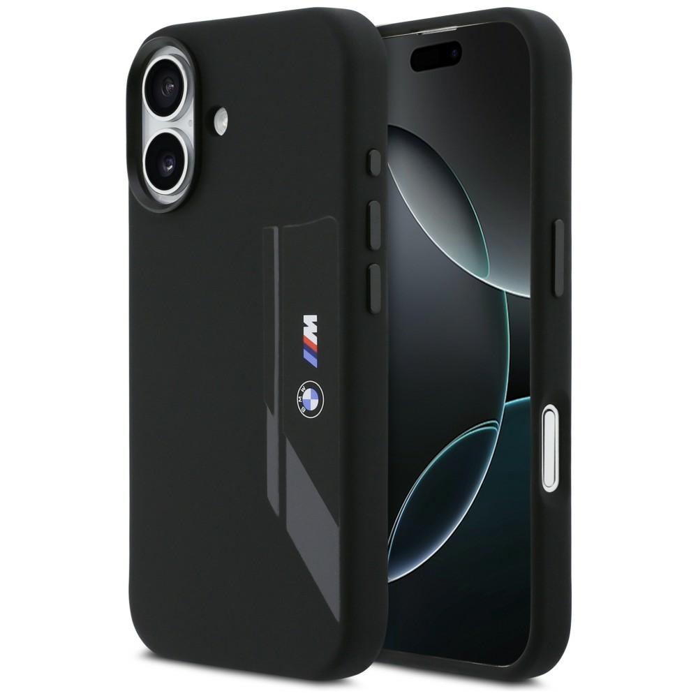 BMW M Silicon Vertical Logo MagSafe macins iPhone 17 - melns