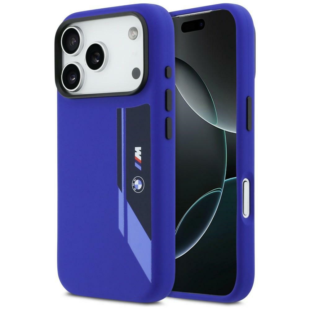 BMW M Silicon Vertical Logo MagSafe macins iPhone 17 Pro - tumsi zils